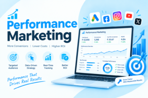 Performance marketing with analytics dashboard