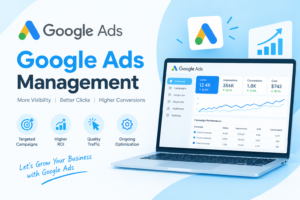 Google Ads management with analytics dashboard